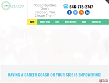 Tablet Screenshot of lifecoachingmatters.com